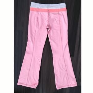 Lululemon Athletica groove flared yoga pants pink Coral size 8 athleisure